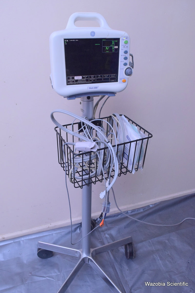 GE DASH 3000 VITAL SIGNS PATIENT MONITOR 420000-001