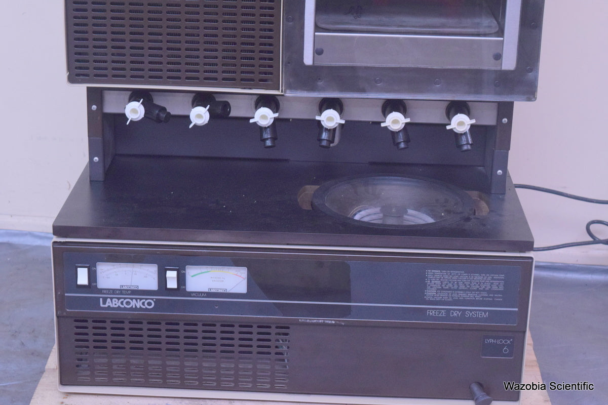 LABCONCO FREEZE DRY SYSTEM WITH STOPPERING TRAY DRYER 77520-00 77580-00