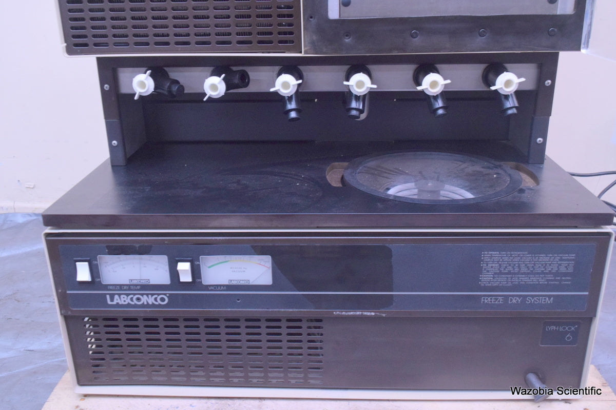 LABCONCO FREEZE DRY SYSTEM WITH STOPPERING TRAY DRYER 77520-00 77580-00