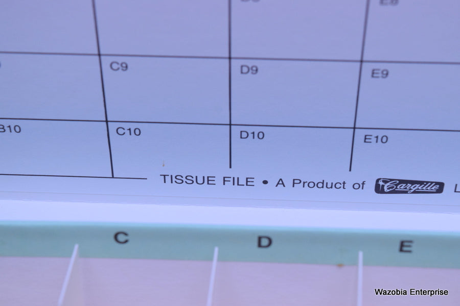 CARGILLE TISSUE FILE  HISTOLOGICAL EMBEDMENT BLOCK CATALOGING AND STORAGE SYSTEM