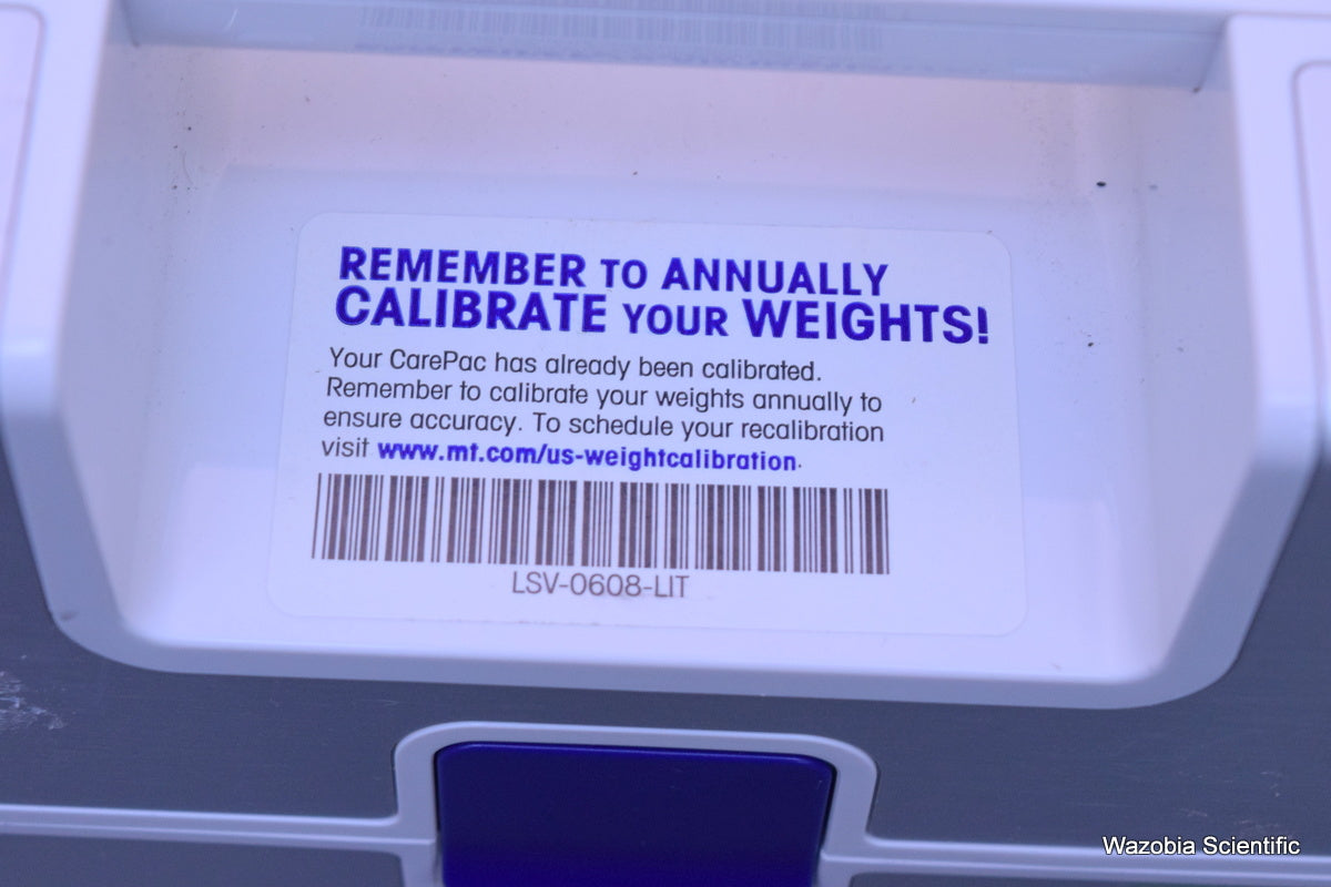 METTLER TOLEDO CAREPAC M 2KG 200G 11123110 CALIBRATION WEIGHT