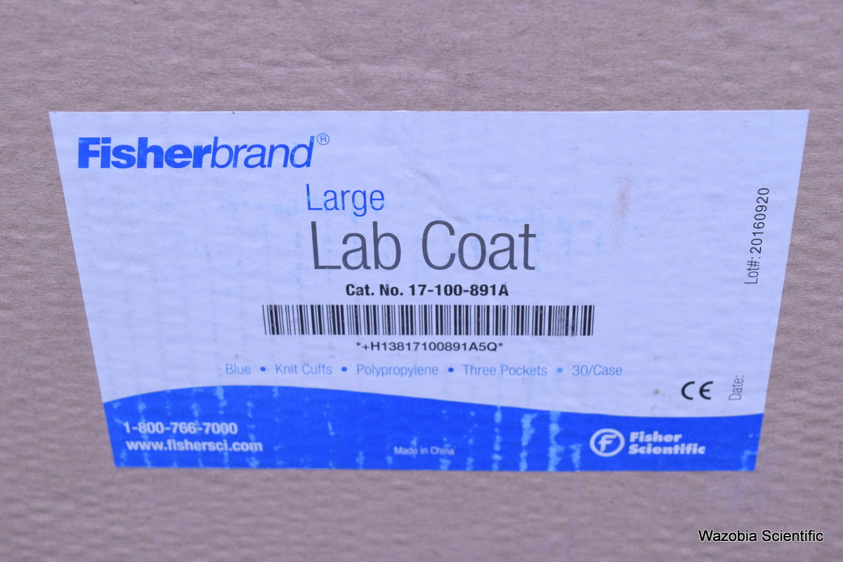 FISHER SCIENTIFIC  FISHER BRAND LARGE LAB COAT 17-100-891A 30/CASE