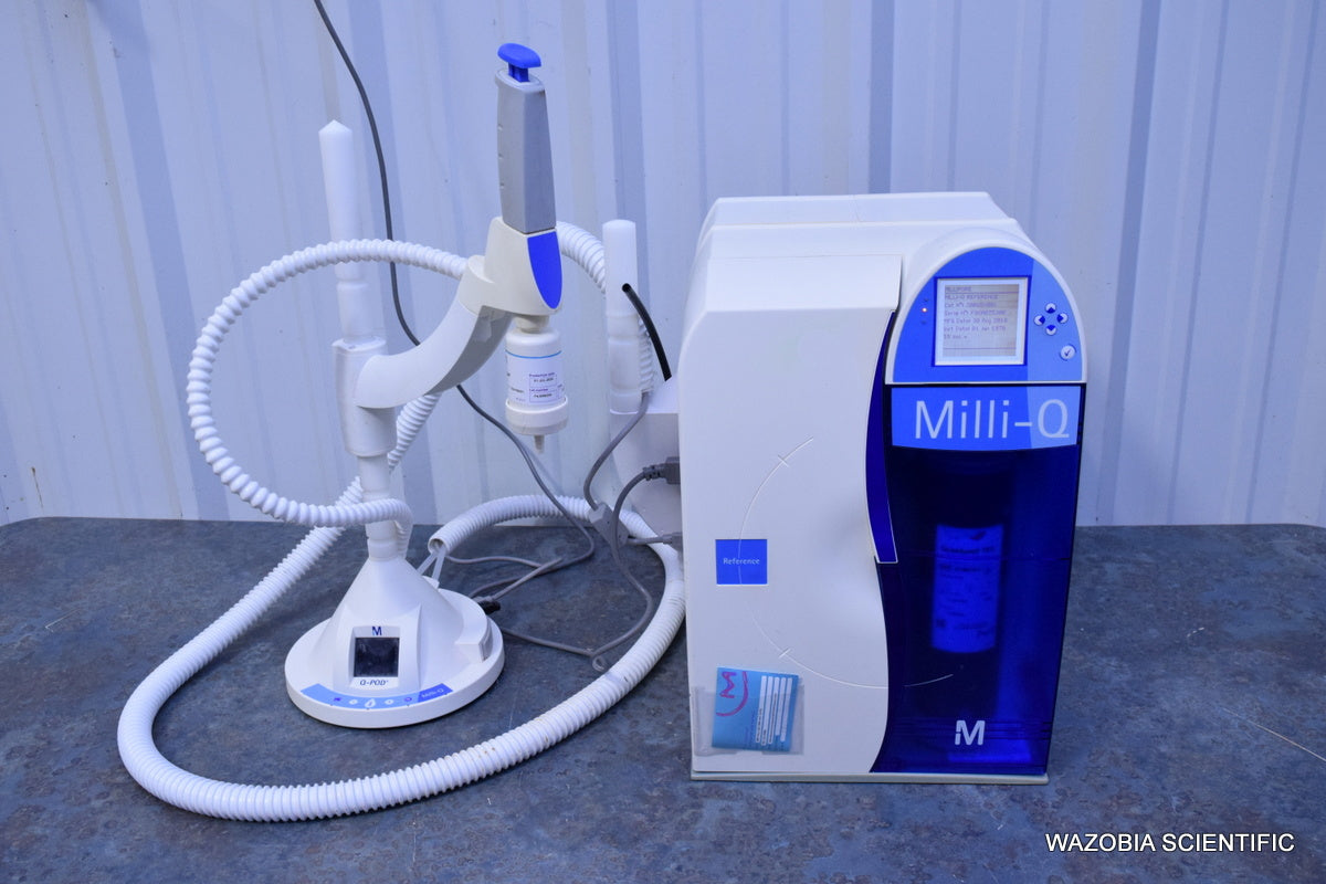 MILLIPORE MILLI-Q REFERENCE WATER PURIFICATION SYSTEM Z00QSV001 WITH Q-POD ZMQSP