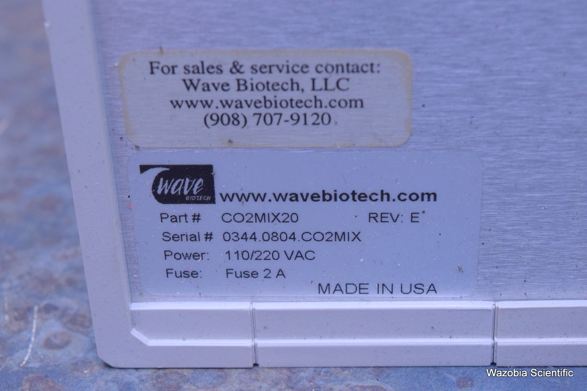 WAVE BIOTECH CO2MIX20 CONTROLLER FOR BIOREACTOR SYSTEM