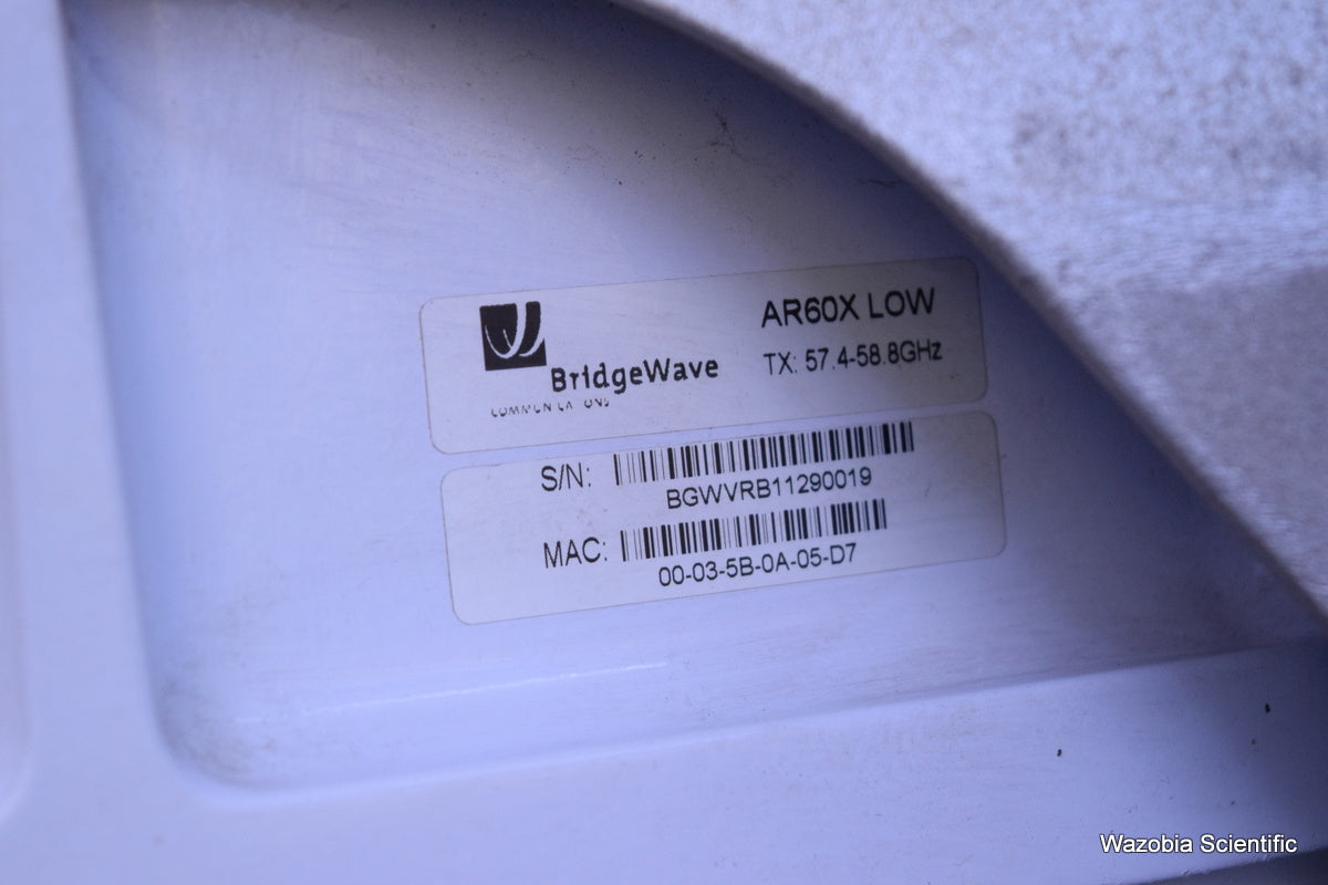 BRIDGEWAVE COMMUNICATIONS AR60X LOW TX: 57 4-58.8 GHZ