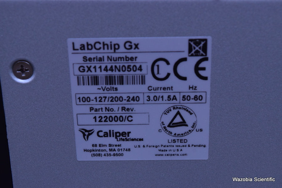 CALIPER LIFESCIENCES LABCHIP GX P/N 122000/C AUTOMATED ELECTROPHORESIS SYSTEM