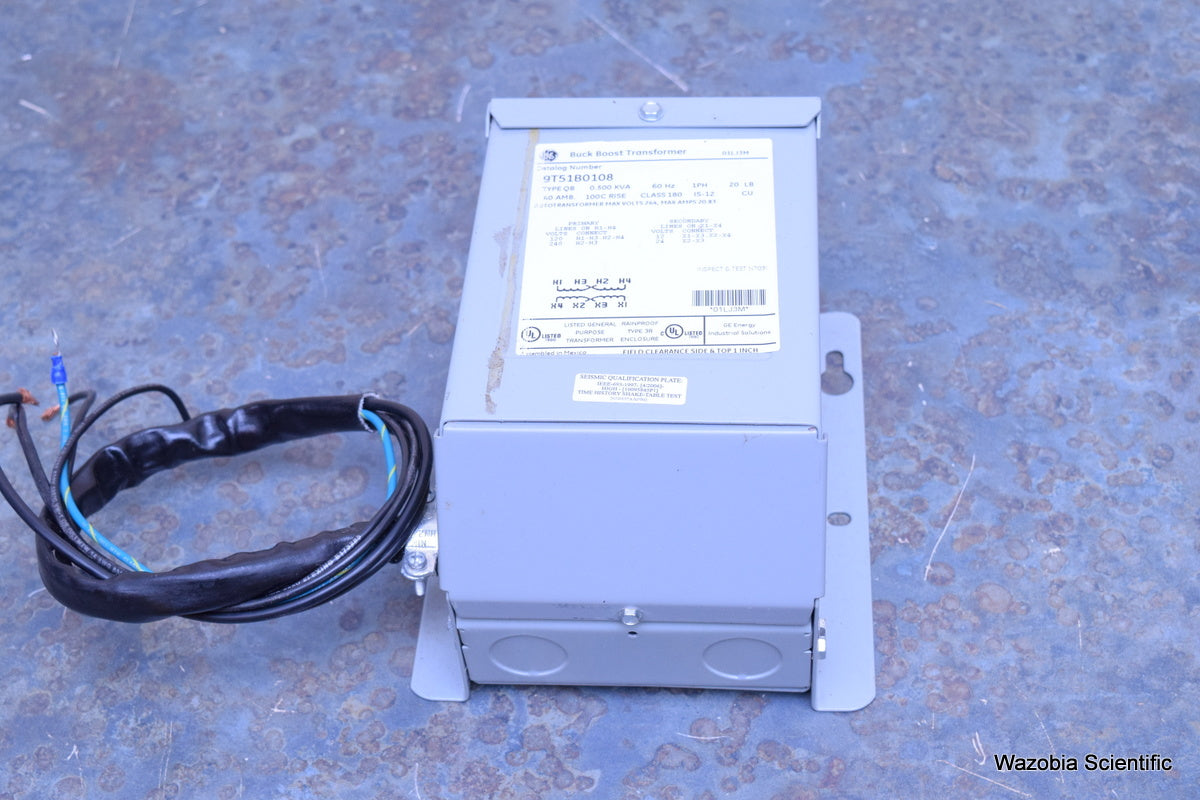 GE BUCK BOOST TRANSFORMER 9T51B0108 TYPE QB 0.500 KVA