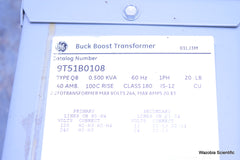 GE BUCK BOOST TRANSFORMER 9T51B0108 TYPE QB 0.500 KVA