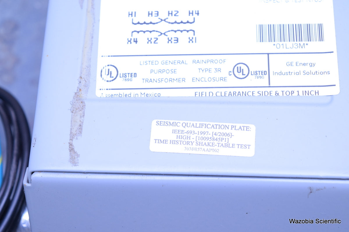 GE BUCK BOOST TRANSFORMER 9T51B0108 TYPE QB 0.500 KVA