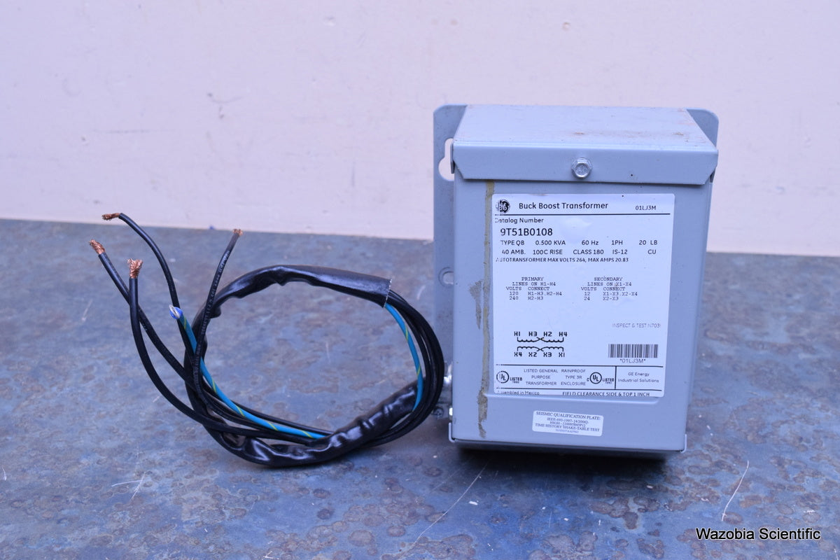 GE BUCK BOOST TRANSFORMER 9T51B0108 TYPE QB 0.500 KVA