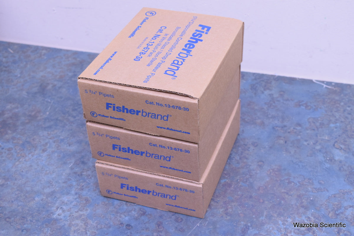 FISHER SCIENTIFIC FISHER BRAND  5 3/4" DISPOSABLE CONTROLLED PIPETS 13-678-30