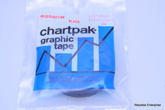 CHARTPAK GRAPHIC TAPE 1/2 X 324" BLACK BG5001M