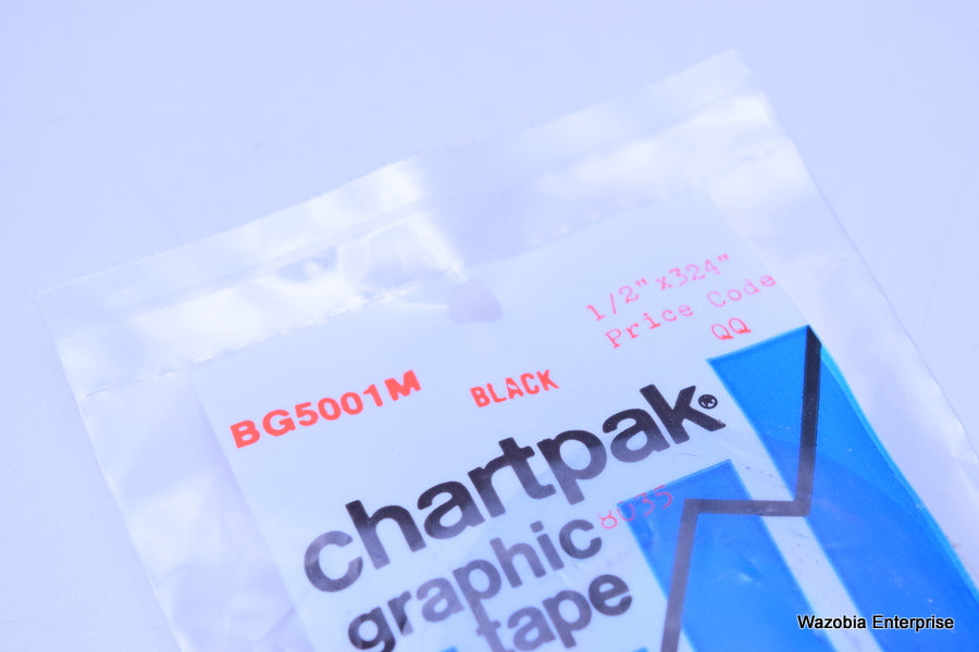 CHARTPAK GRAPHIC TAPE 1/2 X 324" BLACK BG5001M