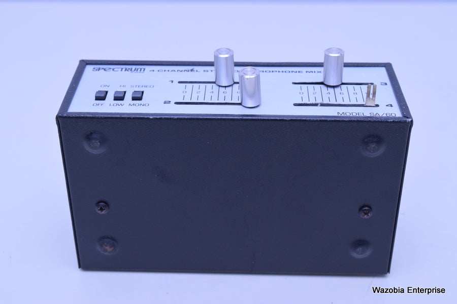 ARISTA SPECTRUM 4-CHANNEL STEREO MICROPHONE MIXER MODEL SA/60