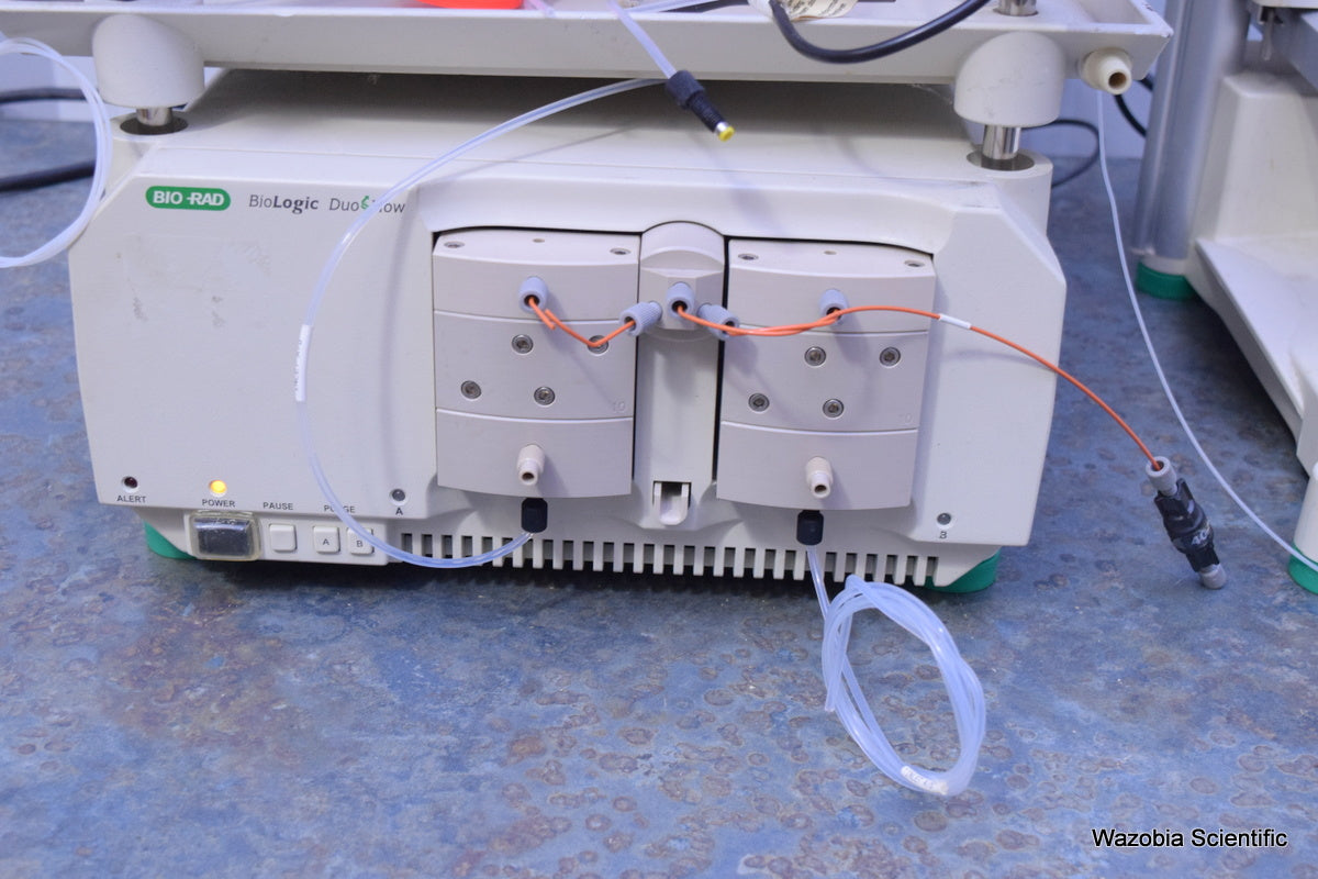 BIO-RAD BIOLOGIC DUOFLOW WITH BIOFRAC FRACTION COLLECTOR CHROMATOGRAPHY SYSTEM