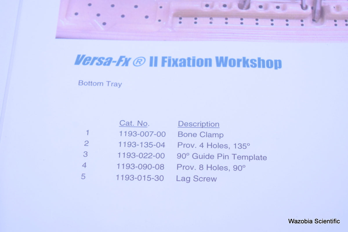 ZIMMER VERSA-FX II FEMORAL FIXATION SYSTEM  FRACTURE MANAGEMENT
