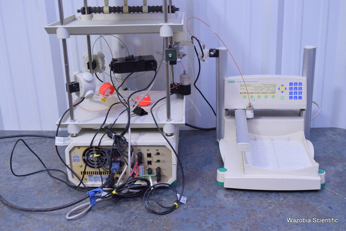 BIO-RAD BIOLOGIC DUOFLOW WITH BIOFRAC FRACTION COLLECTOR CHROMATOGRAPHY SYSTEM