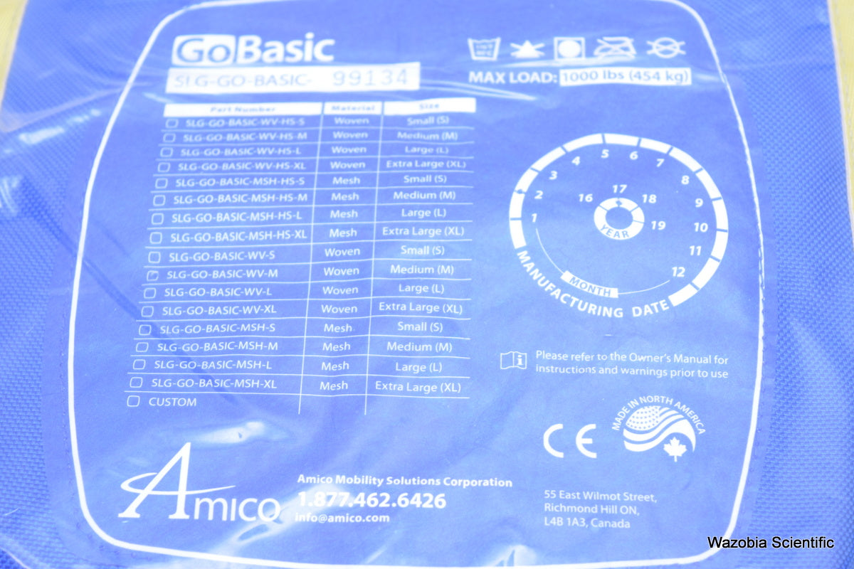 AMICO GOBASIC SLG-GO-BASIC-98085 99134 PATIENT LIFT SLING