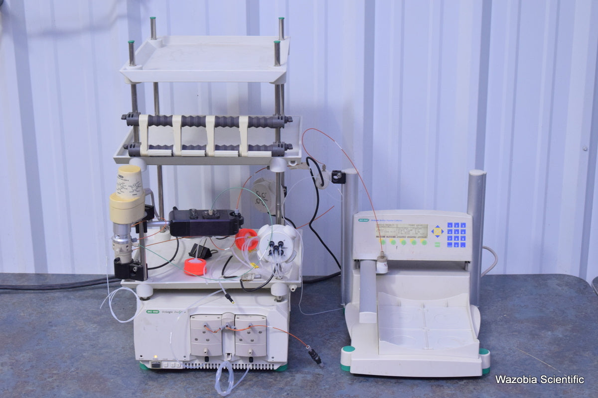 BIO-RAD BIOLOGIC DUOFLOW WITH BIOFRAC FRACTION COLLECTOR CHROMATOGRAPHY SYSTEM