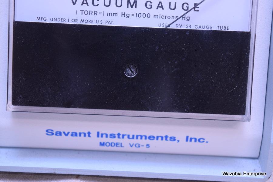 SAVANT INSTRUMENT VACUUM GAUGE MODEL VG-5