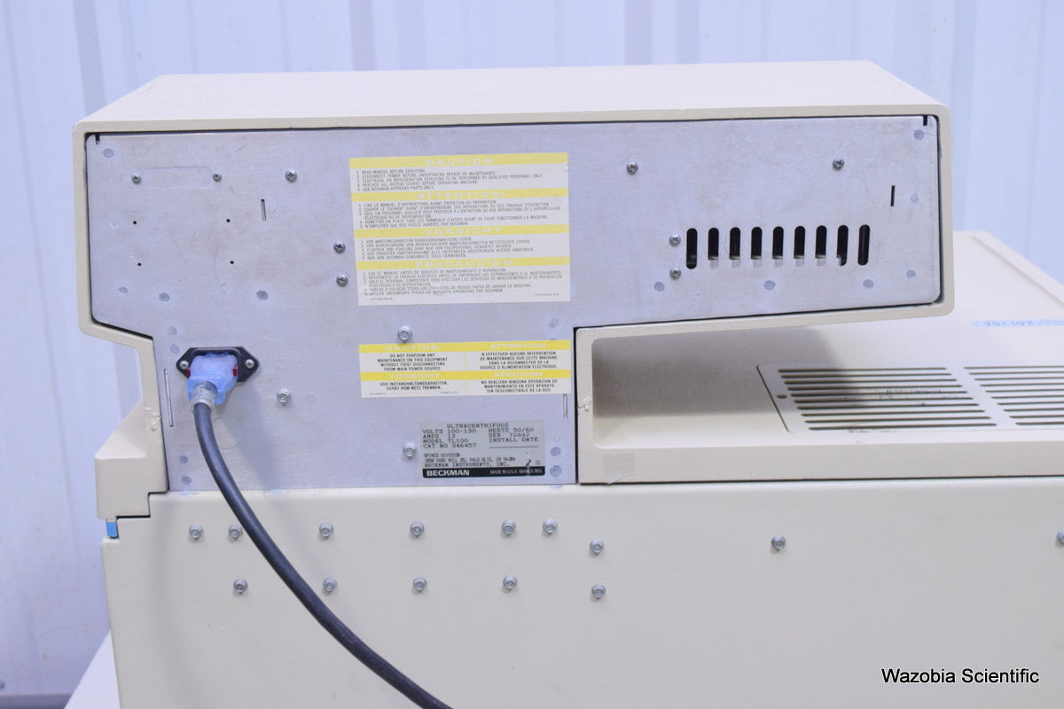 BECKMAN TL-100 ULTRACENTRIFUGE MODEL TL100 346457 CENTRIFUGE