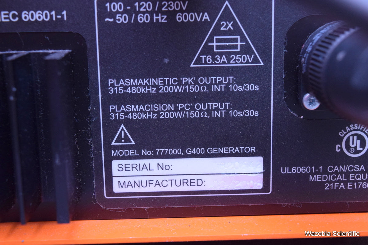 GYRUS ACMI G400 GENERATOR WORKSTATION PULSED RF PK TECHNOLOGY 777000
