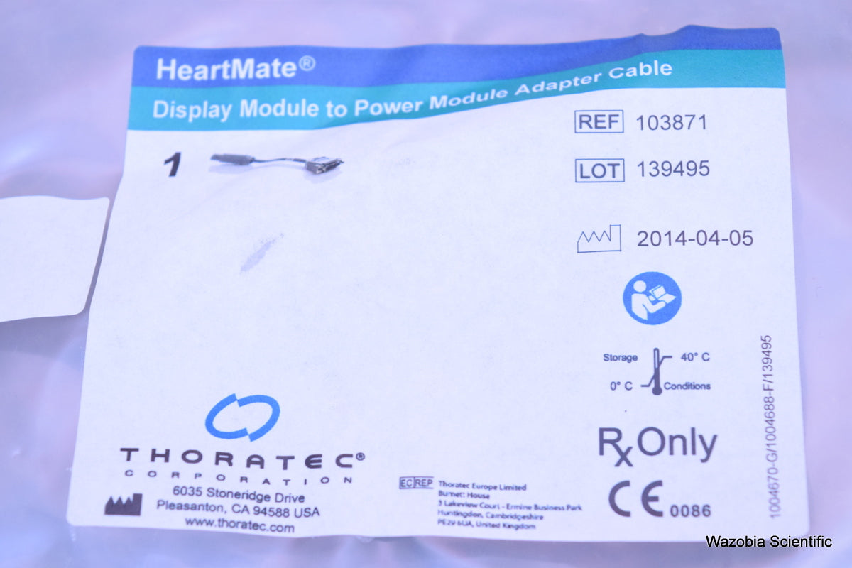 THORATEC HEARTMATE DISPLAY MODULE TO POWER MODULE ADAPTER CABLE 103871