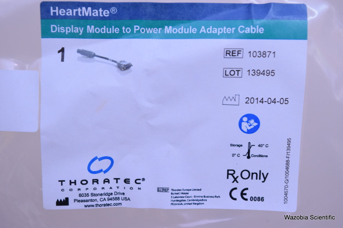THORATEC HEARTMATE DISPLAY MODULE TO POWER MODULE ADAPTER CABLE 103871