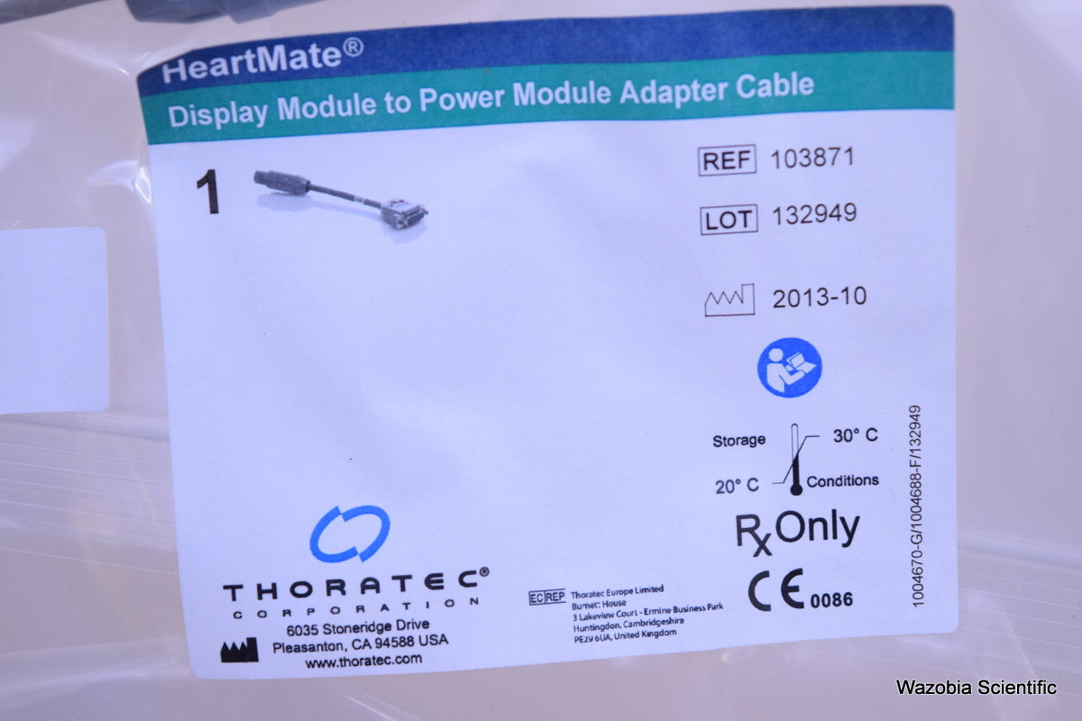 THORATEC HEARTMATE DISPLAY MODULE TO POWER MODULE ADAPTER CABLE 103871