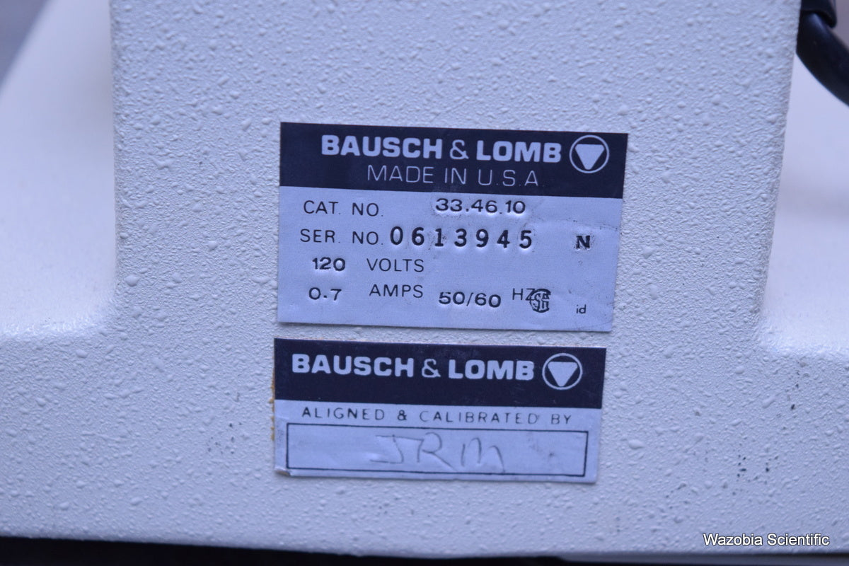 BAUSCH & LOMB 334610 BENCHTOP REFRACTOMETER 33.46.10