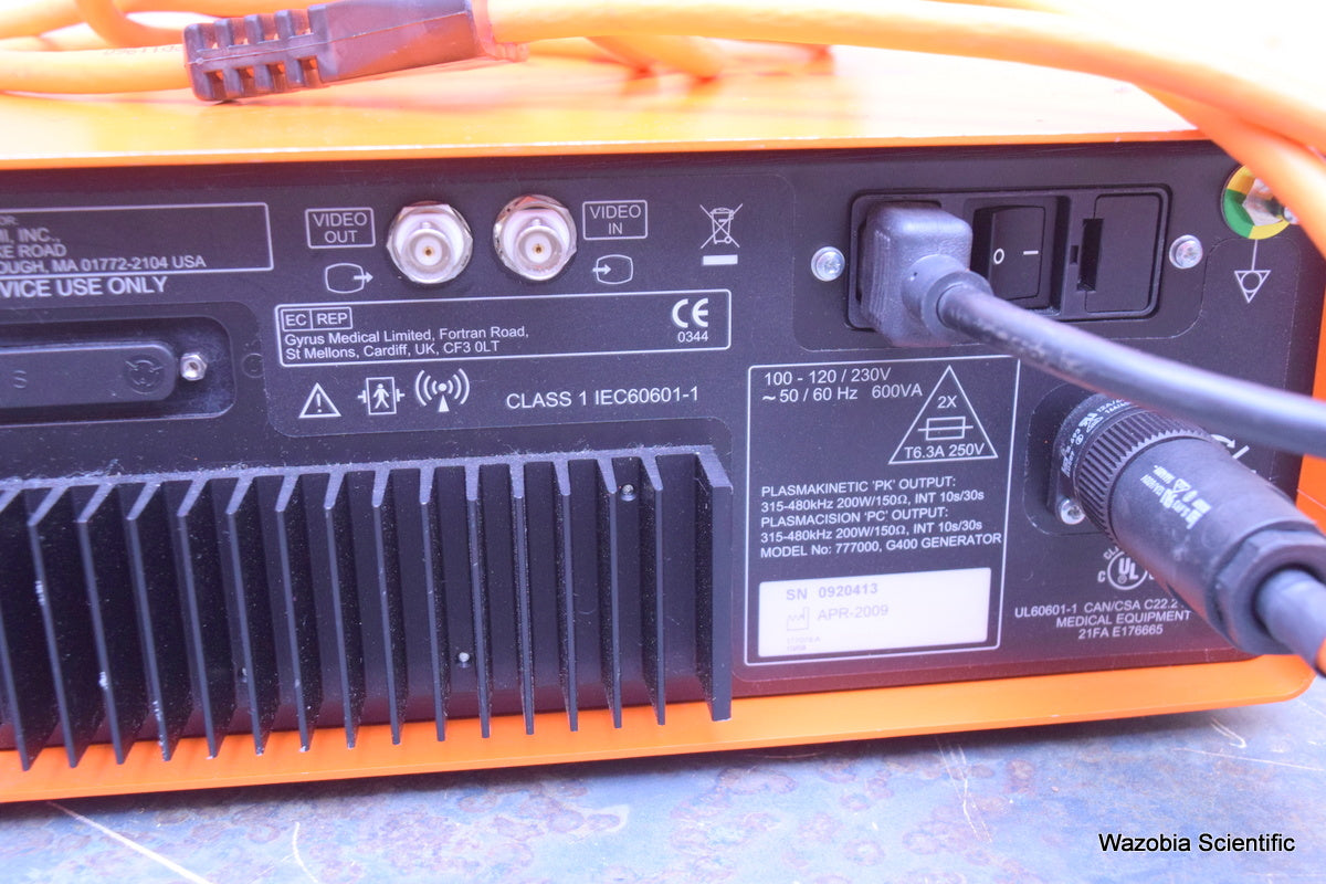 GYRUS ACMI G400 GENERATOR WORKSTATION PULSED RF PK TECHNOLOGY 777000