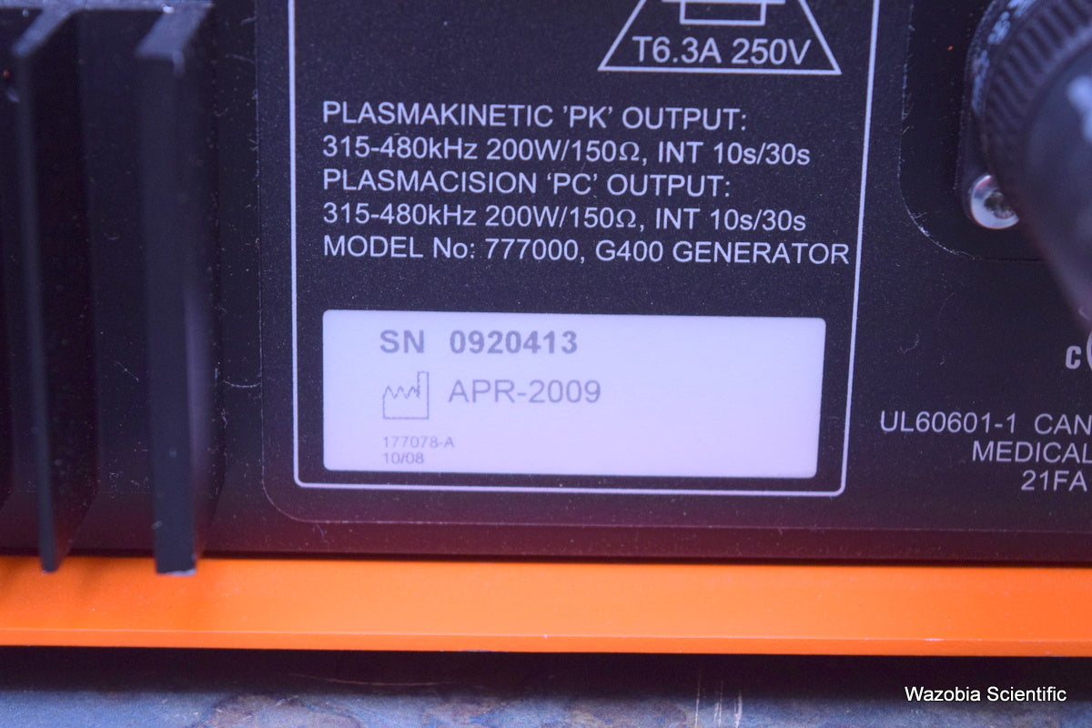 GYRUS ACMI G400 GENERATOR WORKSTATION PULSED RF PK TECHNOLOGY 777000