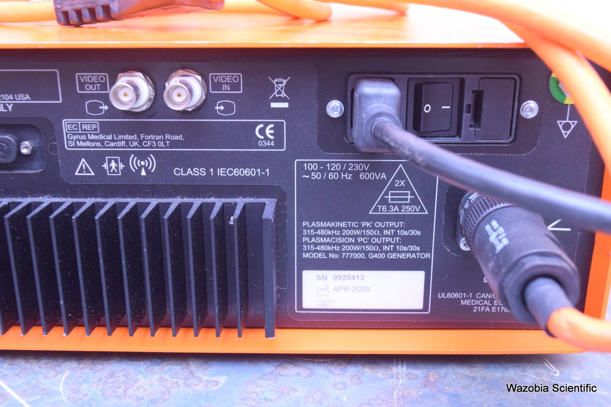 GYRUS ACMI G400 GENERATOR WORKSTATION PULSED RF PK TECHNOLOGY 777000