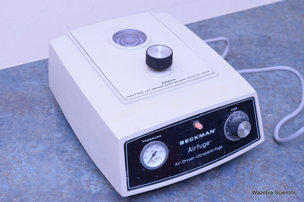 Beackman Lab BECKMAN AIR ULTRACENTRIFUGE AIRFUGE LABORATORY CENTRIFUGE – Wazobia ...