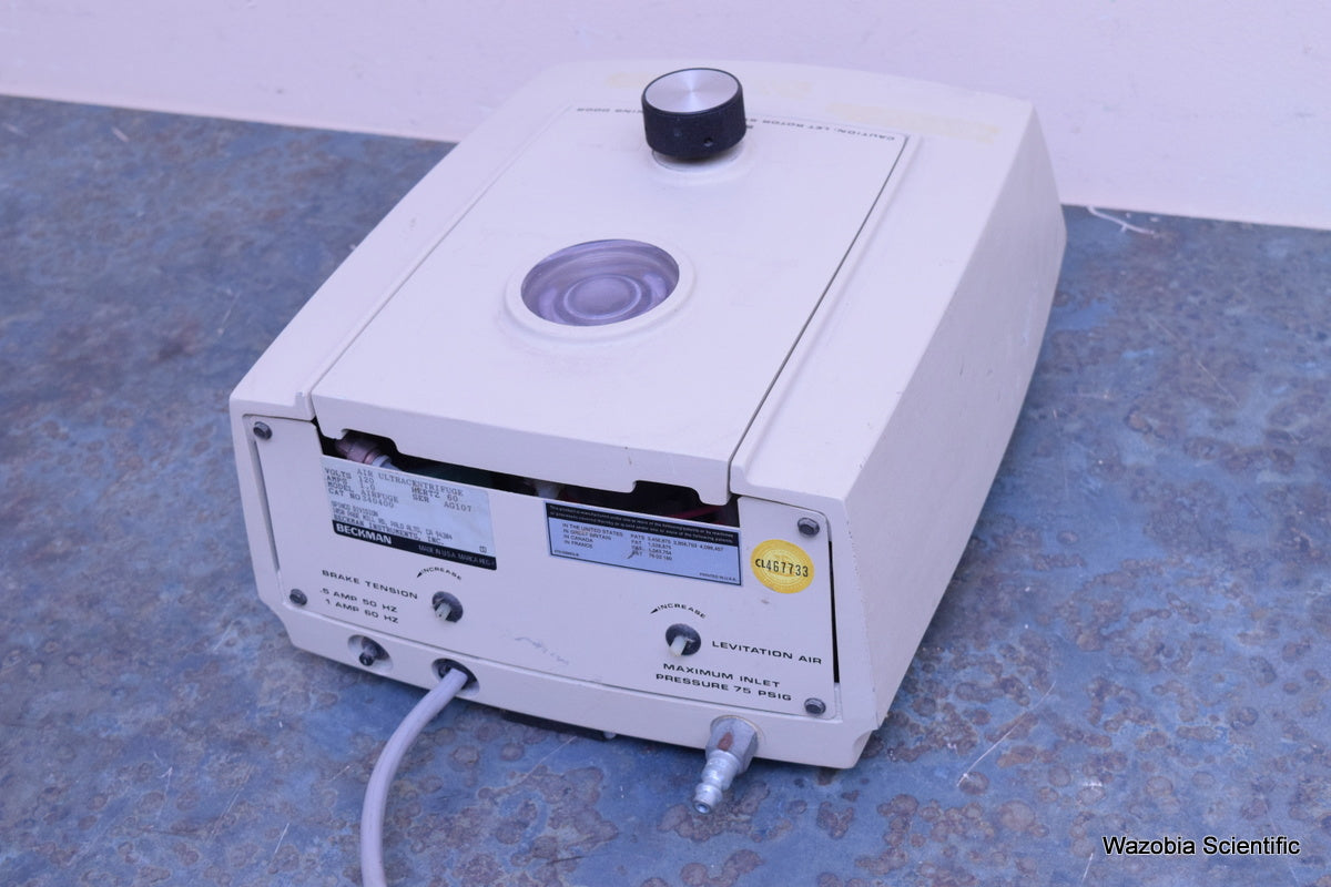 BECKMAN AIR ULTRACENTRIFUGE AIRFUGE LABORATORY CENTRIFUGE