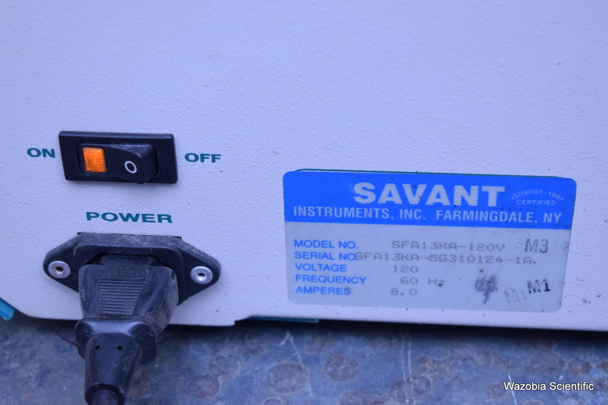 SAVANT USPEEDFUGE SFA13KA MICROCENTRIFUGE PLUS LABORATORY CENTRIFUGE WITH RSR-40