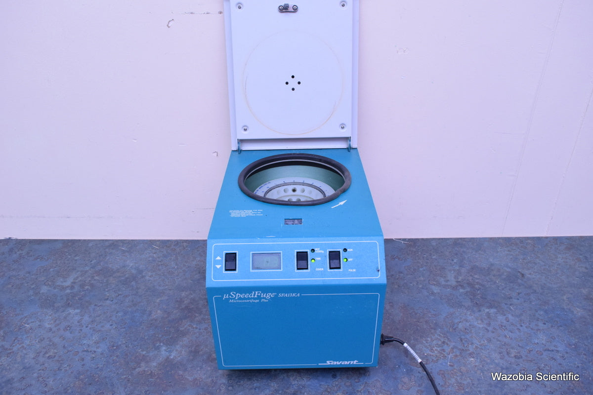 SAVANT USPEEDFUGE SFA13KA MICROCENTRIFUGE PLUS LABORATORY CENTRIFUGE WITH RSR-40