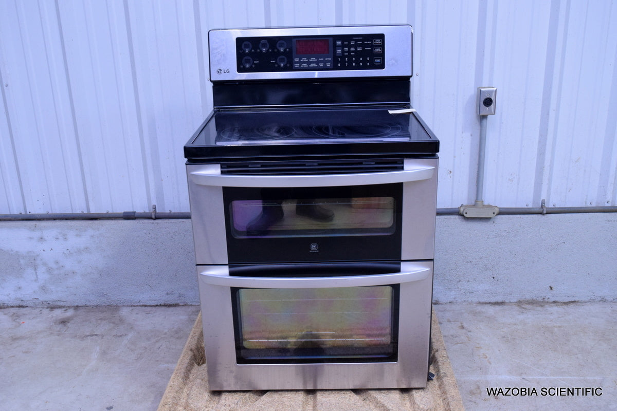 LG LDE3017ST FREESTANDING ELECTRIC DOUBLE-OVEN RANGE FD1544TS.FS1LLGA