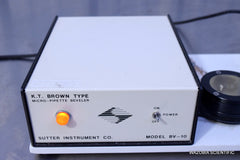 SUTTER INSTRUMENTS K.T BROWN TYPE MICRO PIPETTE BEVELER BV-10 BV-10M MICROELECTR