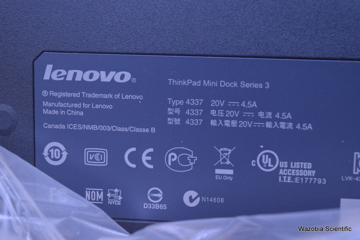 LENOVO 433710U THINKPAD MINI DOCK SERIES 3