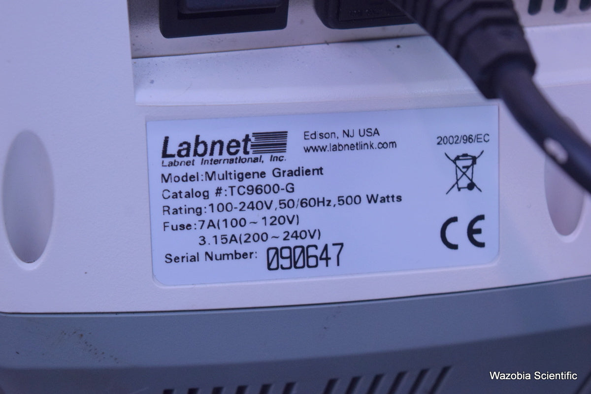 LABNET MULTIGENE GRADIENT PCR THERMAL CYCLER TC9600-G