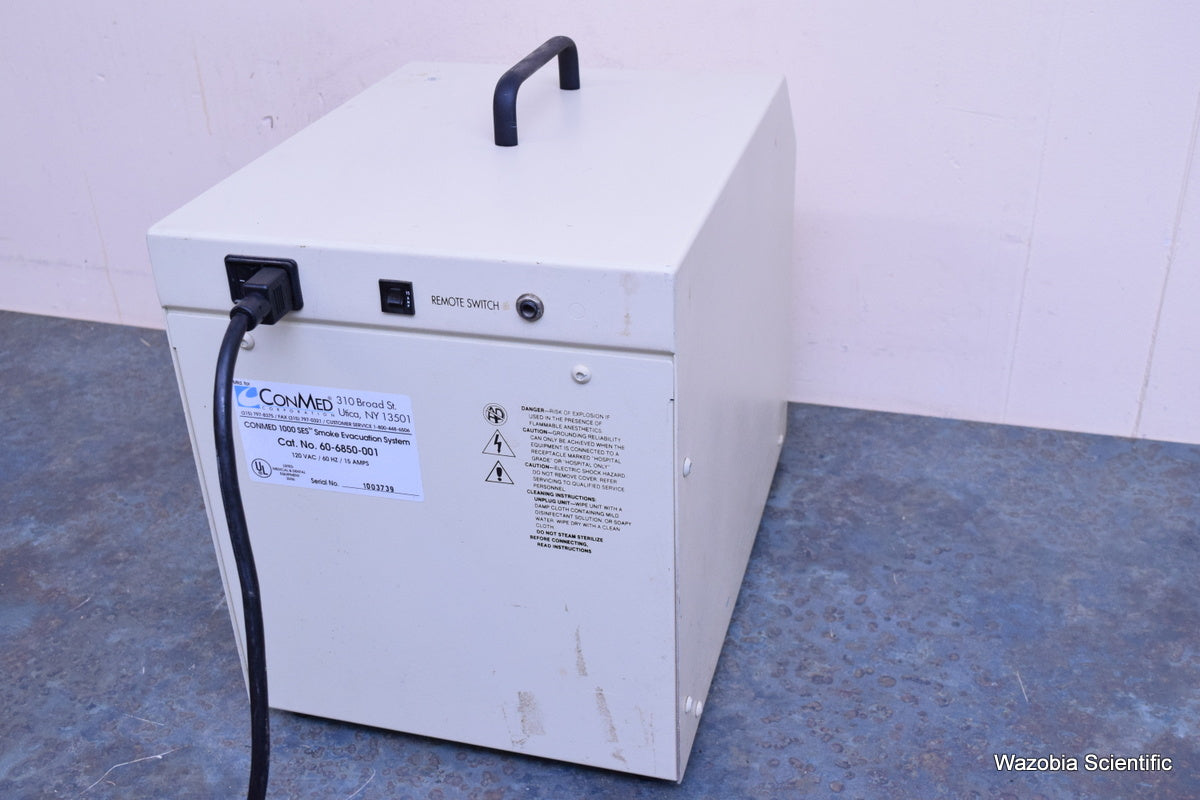 CONMED 1000 SES SMOKE EVACUATION SYSTEM 60-6850-001