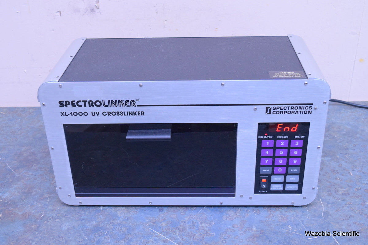 SPECTRONICS SPECTROLINKER XL-1000 UV CROSSLINKER MICROPROCESS SANITIZING CABINET
