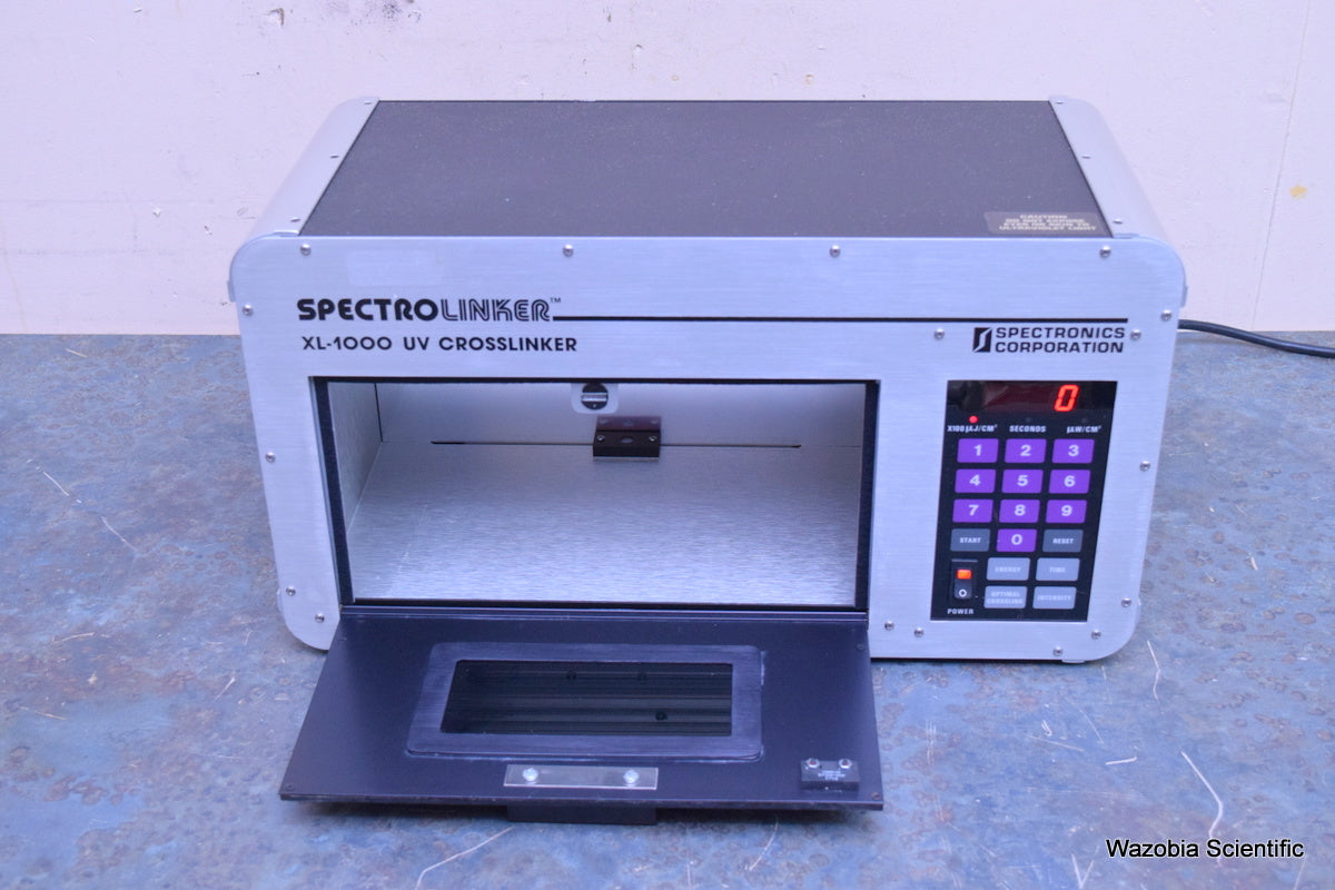 SPECTRONICS SPECTROLINKER XL-1000 UV CROSSLINKER MICROPROCESS SANITIZING CABINET