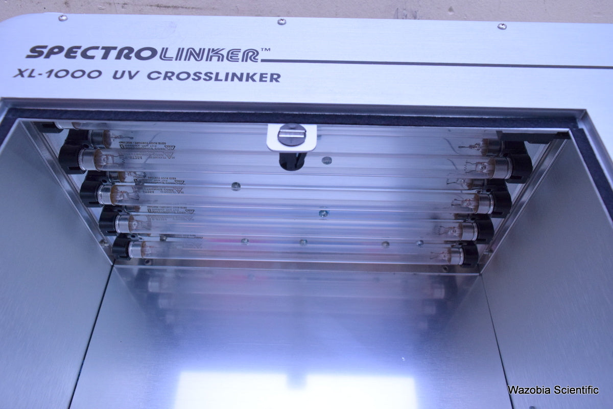 SPECTRONICS SPECTROLINKER XL-1000 UV CROSSLINKER MICROPROCESS SANITIZING CABINET