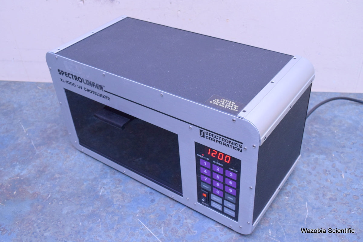 SPECTRONICS SPECTROLINKER XL-1000 UV CROSSLINKER MICROPROCESS SANITIZING CABINET