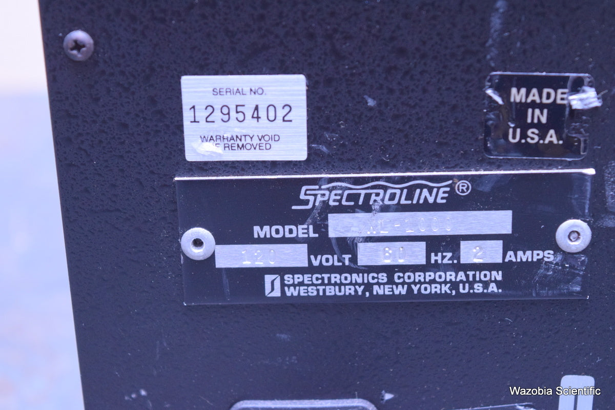 SPECTRONICS SPECTROLINKER XL-1000 UV CROSSLINKER MICROPROCESS SANITIZING CABINET