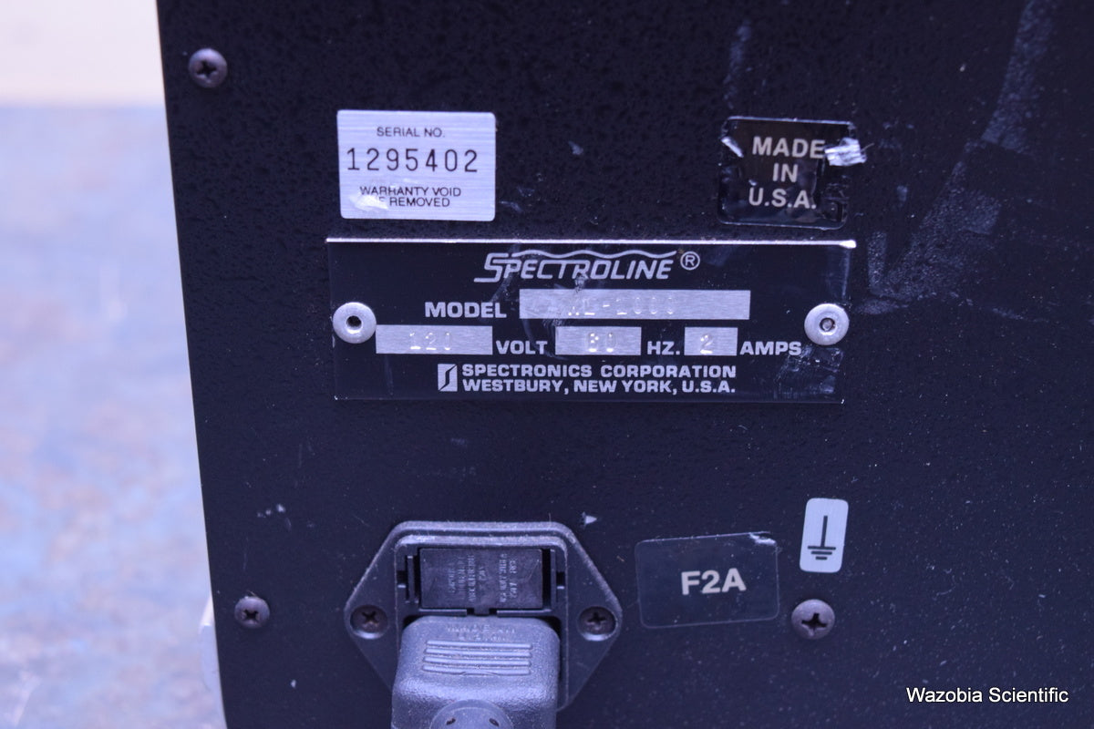 SPECTRONICS SPECTROLINKER XL-1000 UV CROSSLINKER MICROPROCESS SANITIZING CABINET