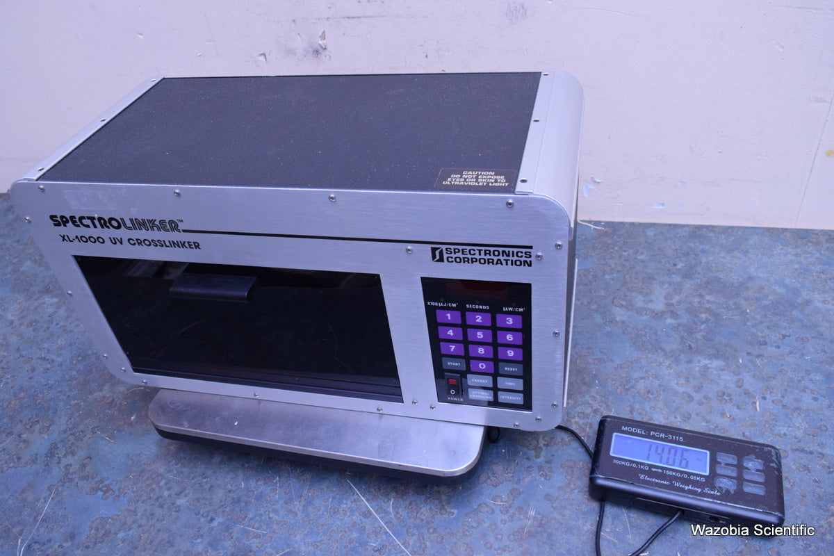 SPECTRONICS SPECTROLINKER XL-1000 UV CROSSLINKER MICROPROCESS SANITIZING CABINET