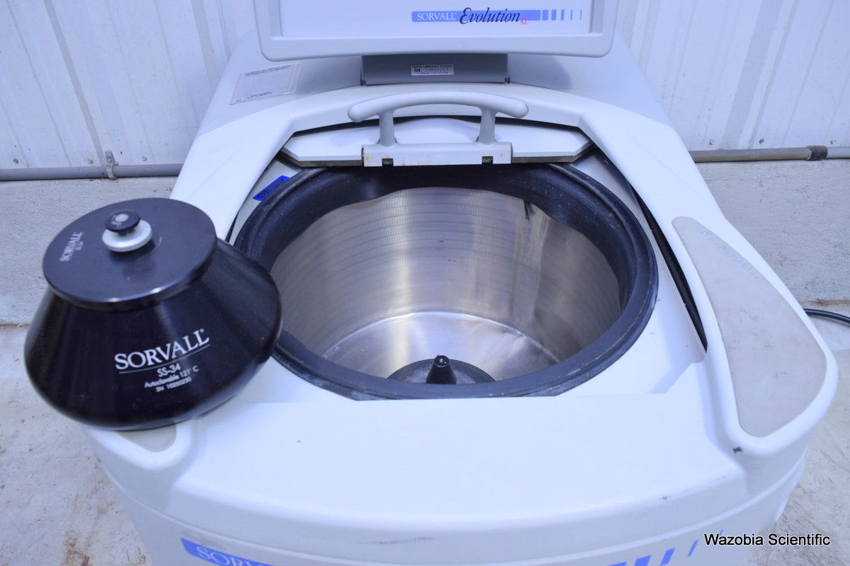 SORVALL EVOLUTION RC REFRIGERATED CENTRIFUGE WITH SS-34 ROTOR